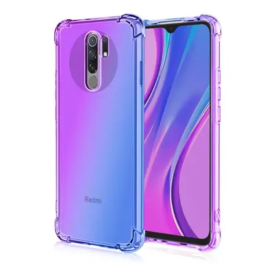 Kryt TopQ Xiaomi Redmi 9 silikon Shock duhový fialovo-modrý 52760