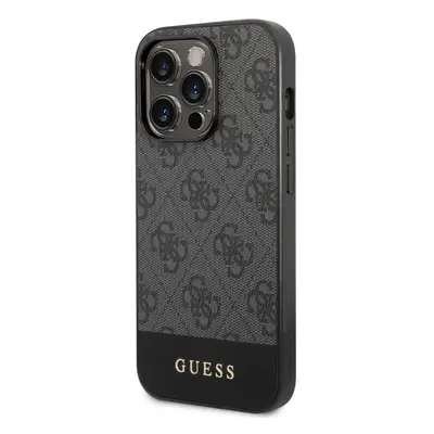 Guess 4G Stripe Zadní Kryt pro iPhone 14 Pro Max Grey