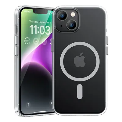 Zadní magnetický kryt Benks Crystal pro iPhone 15 Plus transparentní