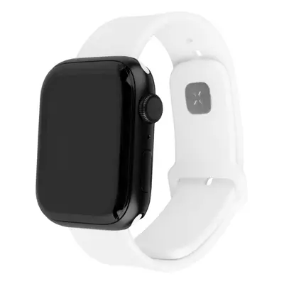 Set silikonových řemínků FIXED Silicone Sporty Strap pro Apple Watch 38/40/41mm, bílý