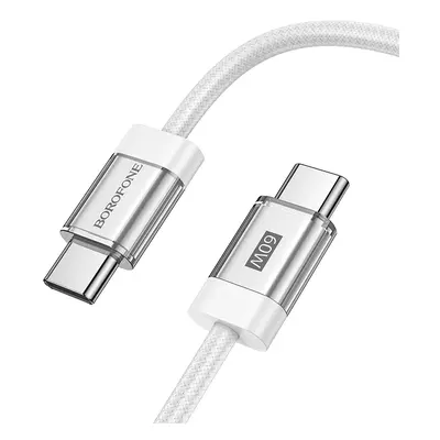 Datový kabel Borofone BU48 Hero - typ C na typ C - 60W 1,2 m bílý