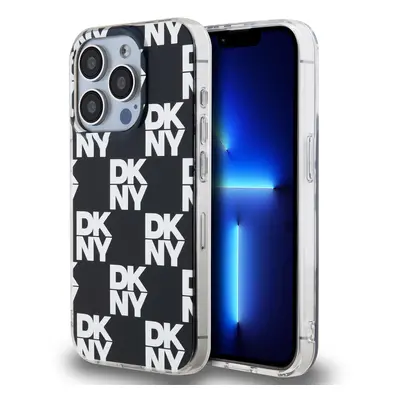 Zadní Kryt DKNY PC/TPU Checkered Pattern pro iPhone 15 Pro Max černý