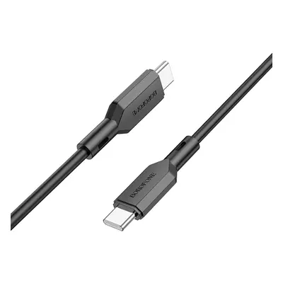 Datový kabel Borofone BX70 - typ C na typ C - 60W 1 m černý