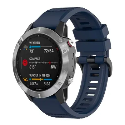 Silikonový řemínek FIXED Silicone Strap pro Garmin QuickFit 22mm, modrý