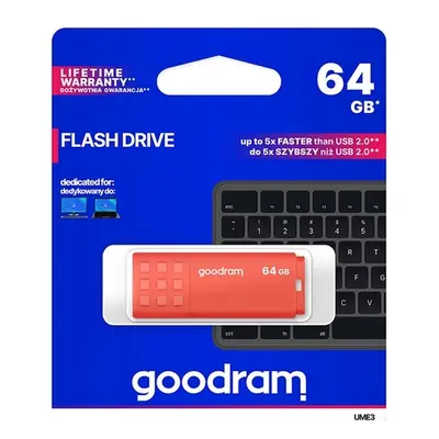 Flash disk GOODRAM UME3 64GB oranžový 91215