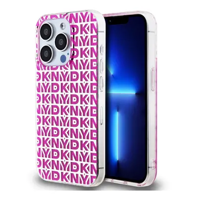 Zadní Kryt DKNY PC/TPU Repeat Pattern pro iPhone 15 Pro Max růžový