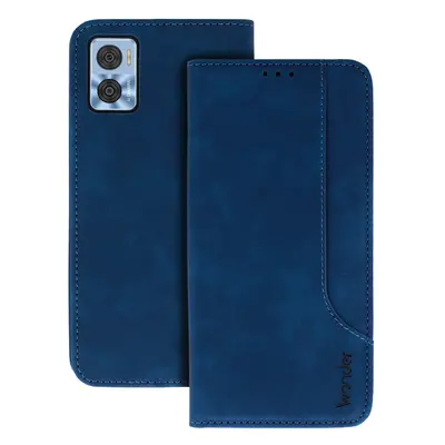 Knížkové pouzdro Wonder Prime pro Motorola Moto E22/E22i navy