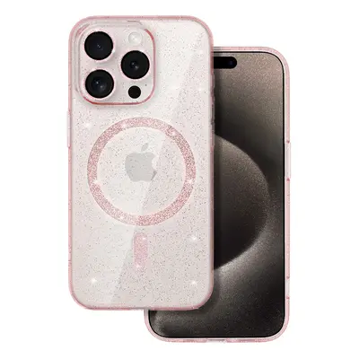 Glitter Magsafe Case pro Iphone 11 růžové čiré