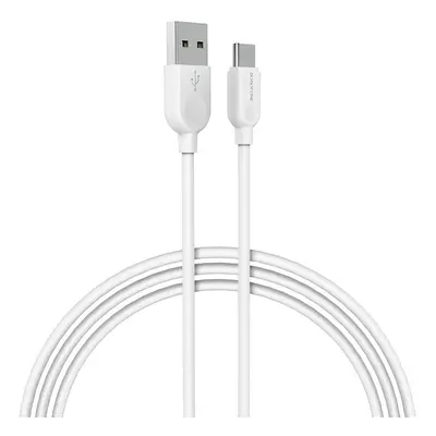 Borofone Kabel BX14 LinkJet - USB na typ C - 2,4A 2 metry bílý