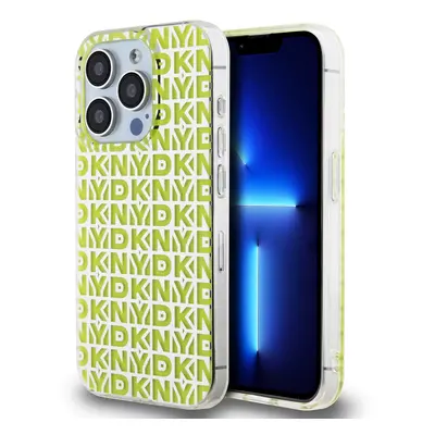 Zadní Kryt DKNY PC/TPU Repeat Pattern pro iPhone 15 Pro žlutý