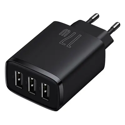 Baseus CCXJ020101 Compact Nabíječka 3xUSB 17W Black