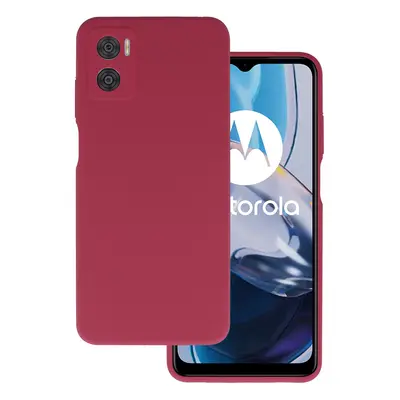 Silicone Lite Case pro Motorola Moto E22/E22i vínové