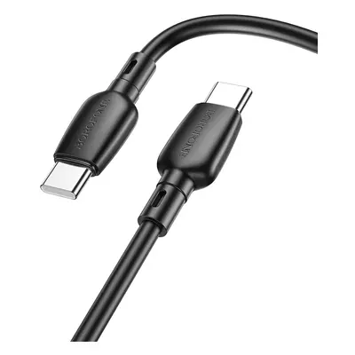 Datový kabel Borofone BX93 Super Power - typ C na typ C - 60W 3A 1 m černý