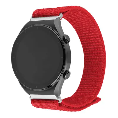 Nylonový řemínek FIXED Nylon Sporty Strap s Quick Release 22mm pro smartwatch, červený