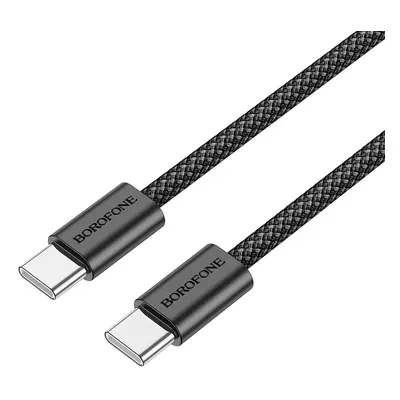 Datový kabel Borofone BX104 Primo - typ C na typ C - 60W 3A 1 metr černý