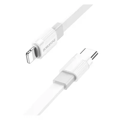 Borofone kabel BX89 Union - typ C na Lightning - PD 20W 1 metr bílo-šedý