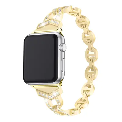 Řemínek na hodinky pro Apple Watch 38/40/41 design 3 zlatý