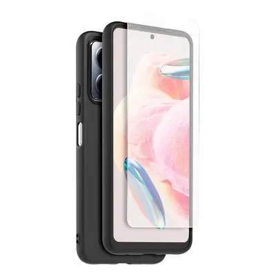 Made for Xiaomi TPU Kryt + Tvrzené Sklo pro Xiaomi Redmi Note 12 4G Black