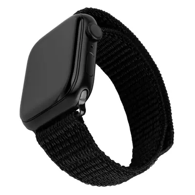 Nylonový řemínek FIXED Nylon Sporty Strap pro Apple Watch 38/40/41mm, černý