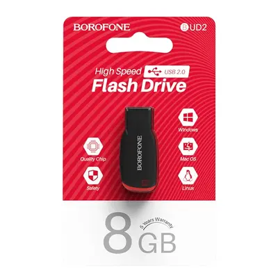 Flash disk Borofone BUD2 8GB černý