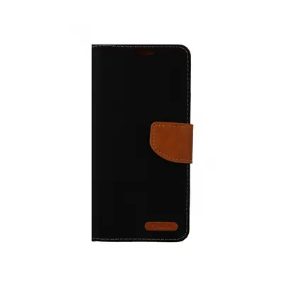 Pouzdro Canvas Xiaomi Redmi Note 10 Pro knížkové černé 57926