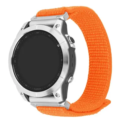 Nylonový řemínek FIXED Nylon Sporty Strap pro Garmin QuickFit 26mm, oranžový