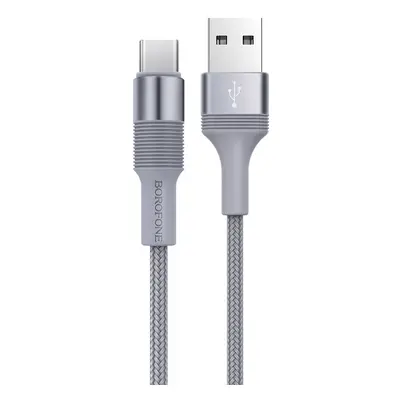 Kabel Borofone BX21 Outstanding - USB na typ C - 3A 1 metr šedý