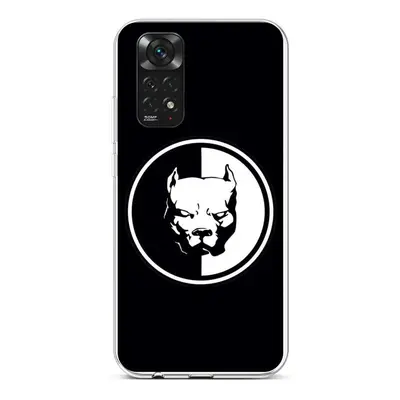 Kryt TopQ Xiaomi Redmi Note 11 silikon Černobílý pitbull 71839