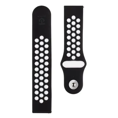 Silikonový řemínek Tactical 840 Double 22mm Black-White