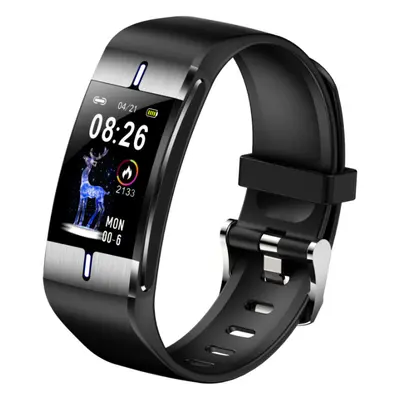 Chytrý náramek fitness fit Maxcom FW34 SILVER černý