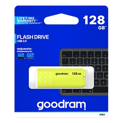 Flash disk GOODRAM UME2 128GB USB 2.0 žlutý