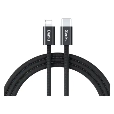 Datový kabel Benks D46 - Type C to Lightning - PD 27W 3A 1 m černý