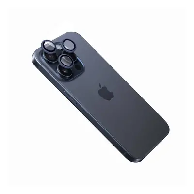 Ochranná skla čoček fotoaparátů FIXED Camera Glass pro Apple iPhone 15 Pro/15 Pro Max, tmavě mod