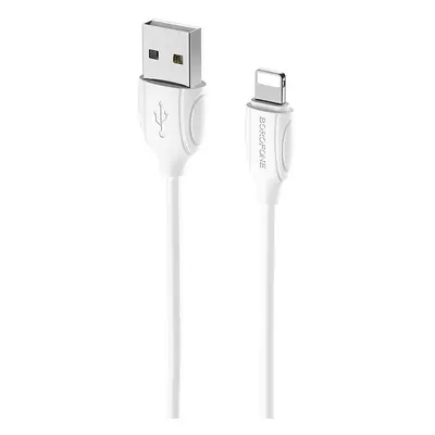 Datový kabel Borofone BX19 Benefit - USB na Lightning - 2,4A 1 metr bílý