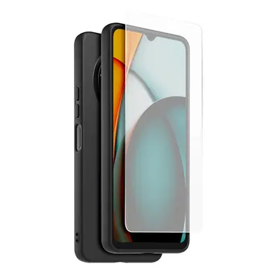 Zadní kryt Made for Xiaomi TPU + Tvrzené Sklo pro Xiaomi Redmi A3 Black