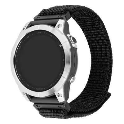 Nylonový řemínek FIXED Nylon Sporty Strap pro Garmin QuickFit 22mm, černý