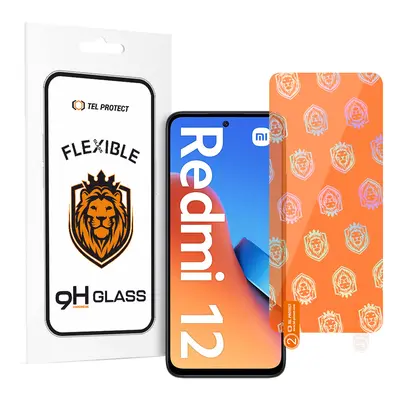 Tel Protect Best Flexible Hybrid Tempered Glass for XIAOMI REDMI 12