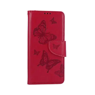 Pouzdro TopQ Xiaomi Redmi Note 12S knížkové Butterfly růžové 111959