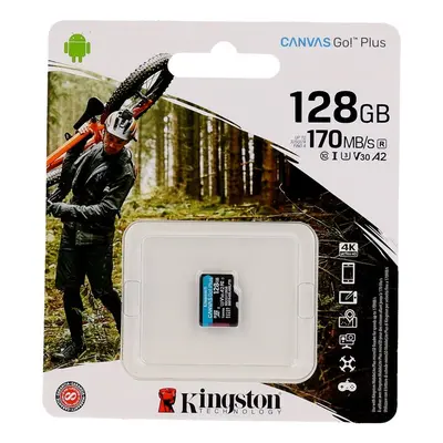 Paměťová karta Kingston 128GB Class 10 SDXC Canvas Go Plus bez adaptéru 61750