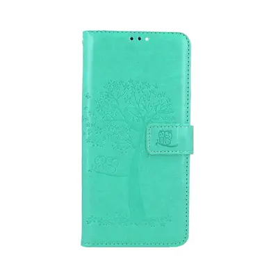 Pouzdro TopQ Xiaomi Redmi 13C knížkové Zelený strom sovičky 127730