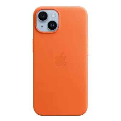 MPP83ZM/A Apple Kožený Kryt vč. MagSafe pro iPhone 14 Orange