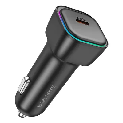 Adaptér do auta Borofone BZ28 Trophie USB-C PD 30W černý