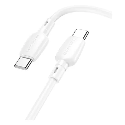 Datový kabel Borofone BX93 Super Power - typ C na typ C - 60W 3A 1 metr bílý