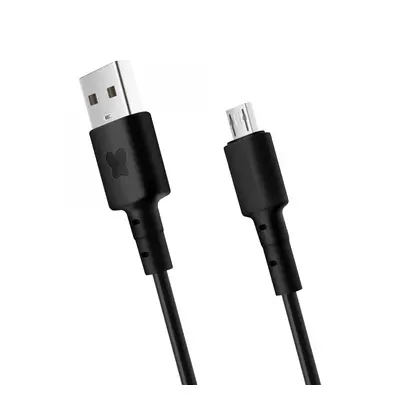 Datový a nabíjecí kabel BonBon s konektory USB/micro USB, 1 metr, černý