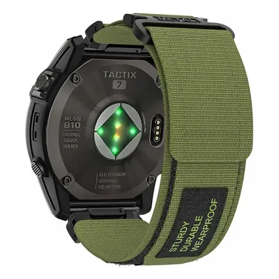 Nylonový řemínek pro Garmin 22 mm design 1 khaki