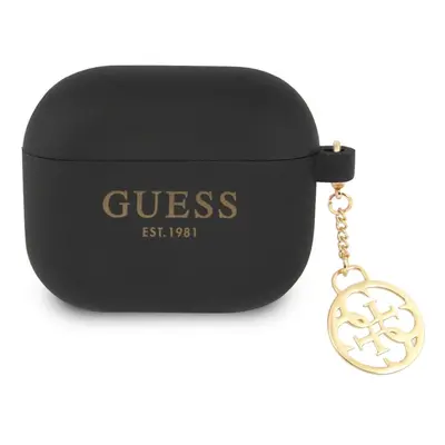 Guess 4G Charms Silikonové Pouzdro pro Airpods 3 Black