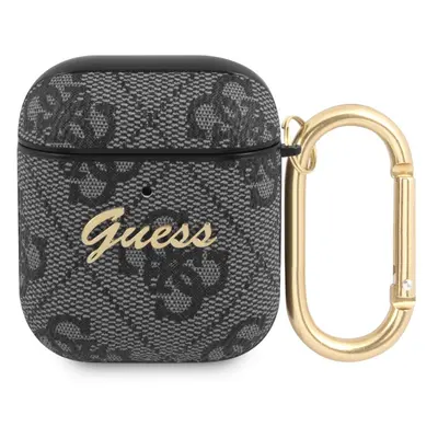 Guess 4G Script PC/PU Pouzdro pro Airpods 1/2 Grey