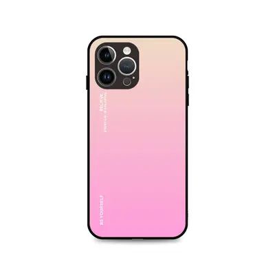 Kryt TopQ LUXURY iPhone 15 Pro pevný duhový meruňkový 105123