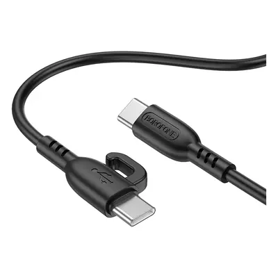 Datový kabel Borofone BX91 Symbol USB-C - USB-C 60W 3A 1 metr černý