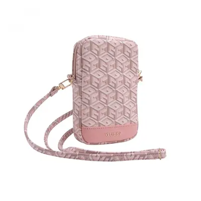 Guess PU G Cube Walltet Phone Bag Zipper Pink